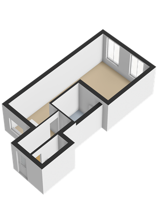 Floorplan - Nassaustraat 1F, 1404 CS Bussum
